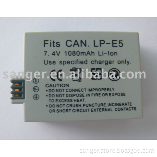 Fits CAN LP-E5 battery pack